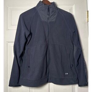 Mountain Hardwear Fleece Jacket Full Zip Gray/Purple Womens Size Medium